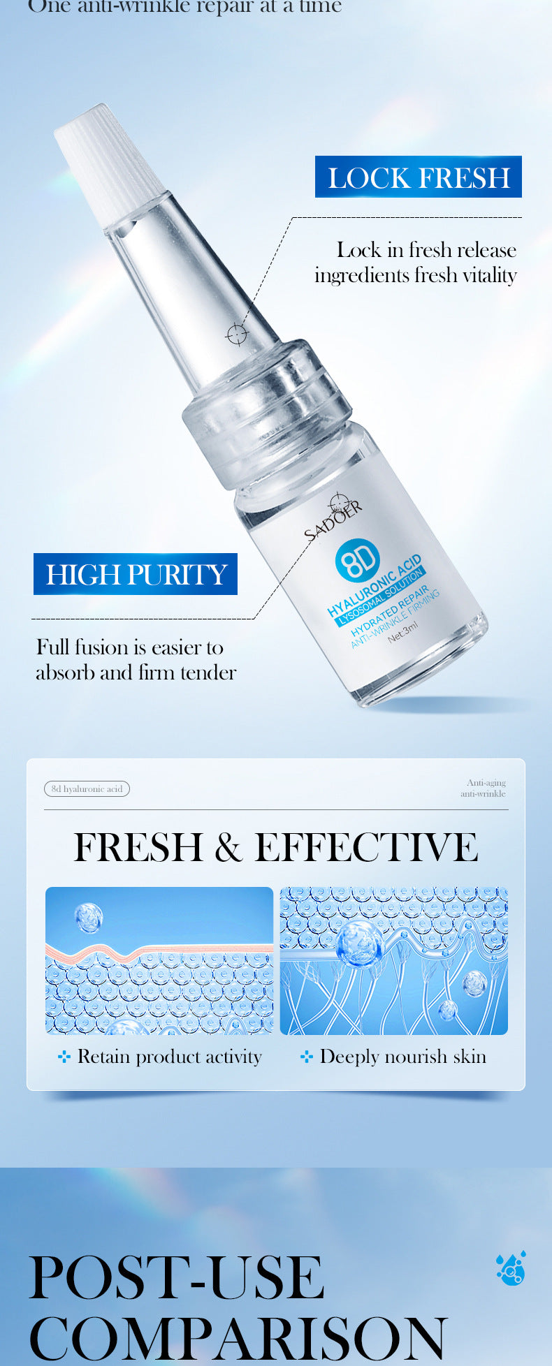 Cross-border Freeze-Dried Powder Combination Hydrating Moisturizing Skin Rejuvenation Nourishing Skin Freeze-Dried Powder Set Export Manufacturer Wholesale