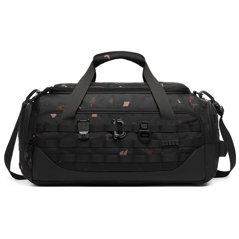 ozuko Men's Travel Bag Handheld Large Capacity Waterproof Sports Bag Tactical Commuting Multifunctional Business Travel Bag