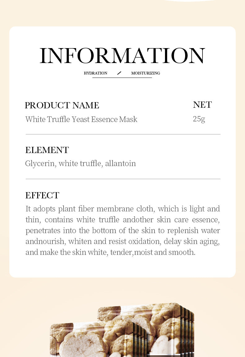 Full English Mask BIOAOUA White Truffle Moisturizing Caviar Nourishing Resurrection Grass Hydrating  Wholesale