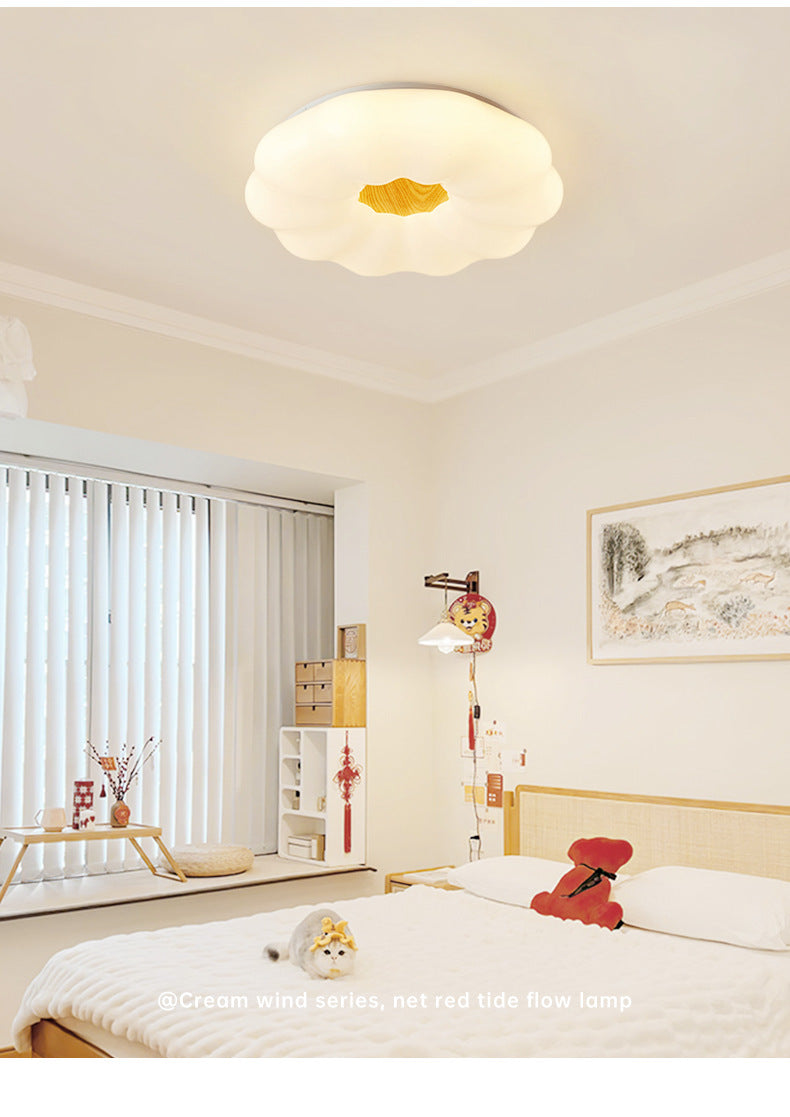 Creative2025New Year's New Warm Minimalist Cream Style Home Bedroom Ceiling Lamp Master Bedroom Lamp Simple Modern
