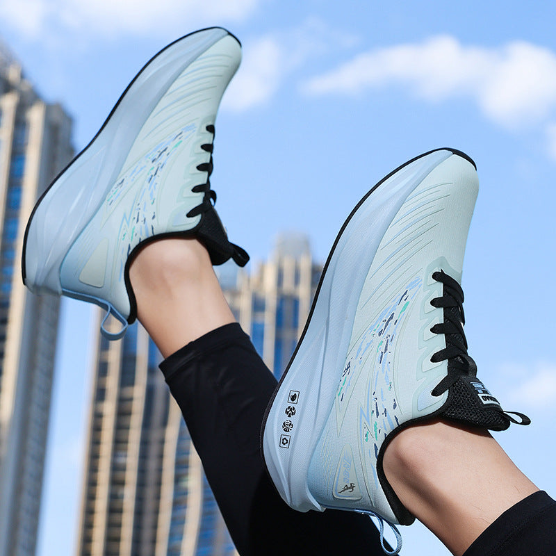 Youth Ultra-Light Soft Sole Running Shoes Leather Waterproof Comfortable Casual Fashion Men's Shoes Non-Slip Wear-Resistant Sports Shoes