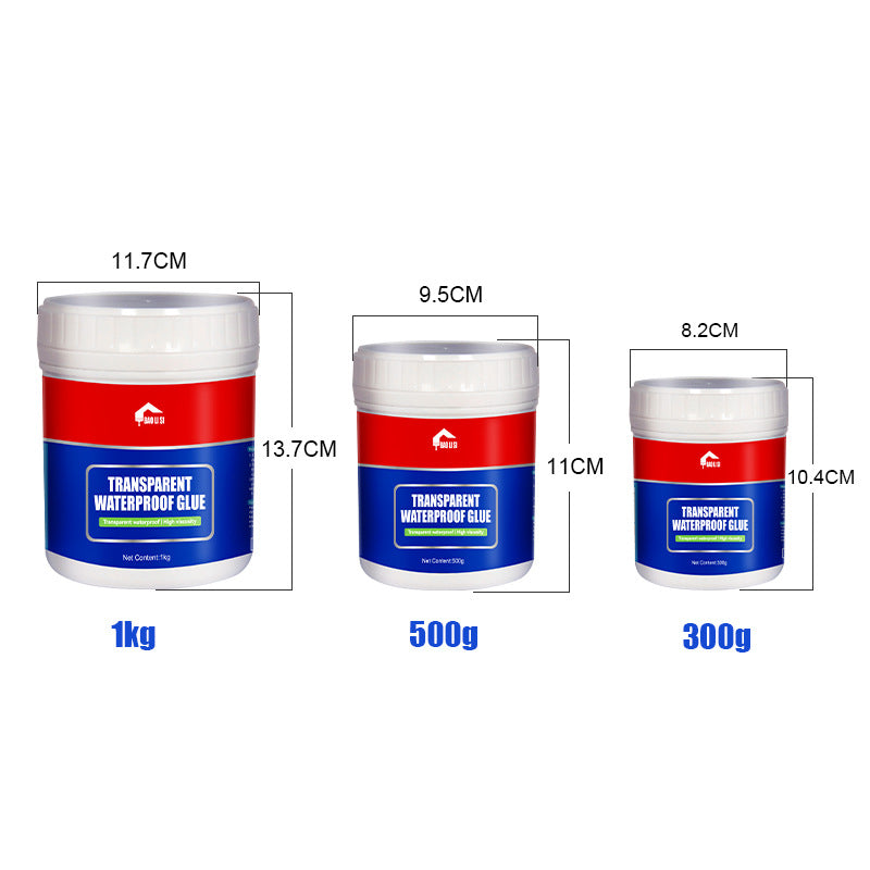 Transparent Waterproof Adhesive Roof Exterior Wall Window Sill Waterproof Leak Repair Coating Pure Acrylic Glue