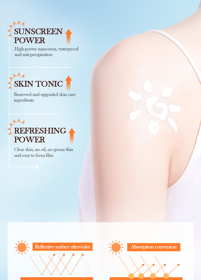 SPF60+Sunscreen30g SADOER Gold Collagen Protective Isolation Cross-Border Wholesale