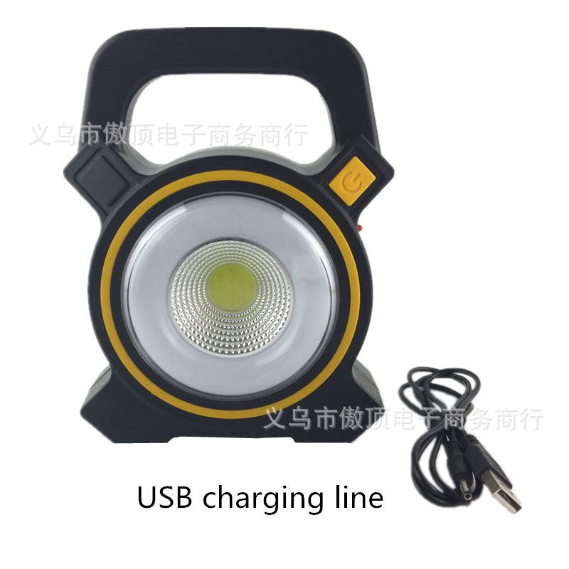 Multifunctional Solar Charging COB Super Bright Tent Light Outdoor Camping Lantern Emergency Light Work Light Searchlight