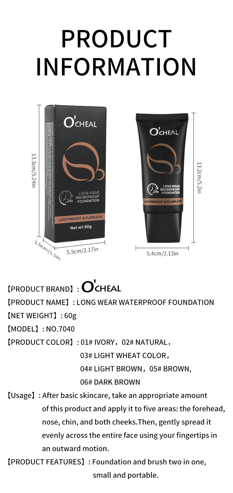 AliExpress Makeup Waterproof Foundation Liquid Acne Scar Dark Circles Concealer Bare Face Primer Yellow Black Skin Foundation Liquid