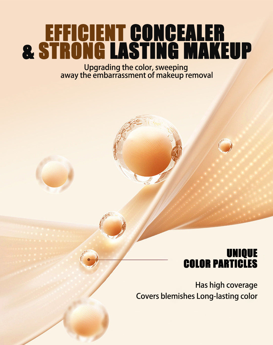 Long-lasting Concealing Foundation foundation Waterproof Oil Control Foundation Cream Non-Cakey Concealer