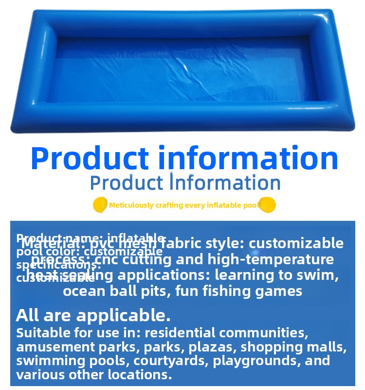 Large Commercial Inflatable Pool Swimming Pool Water Toys Inflatable Toys Water Park Thickened Fishing Pool Manufacturer