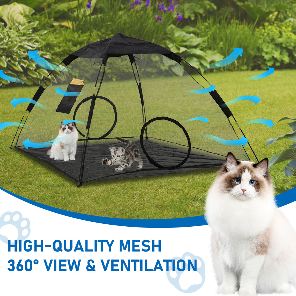 New Pet Tent Outdoor Large Space Thickened Mesh Tent Anti-Mosquito Cat Dog House Park Camping Tent