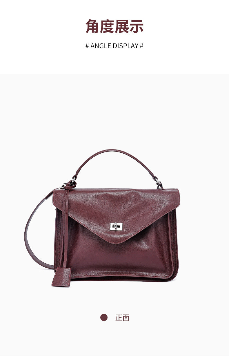 Vintage Tote Bag New Luxury Large Capacity Messenger Bag for Women Fashionable Elegant Single Shoulder Crossbody Bag Handheld Laptop Bag