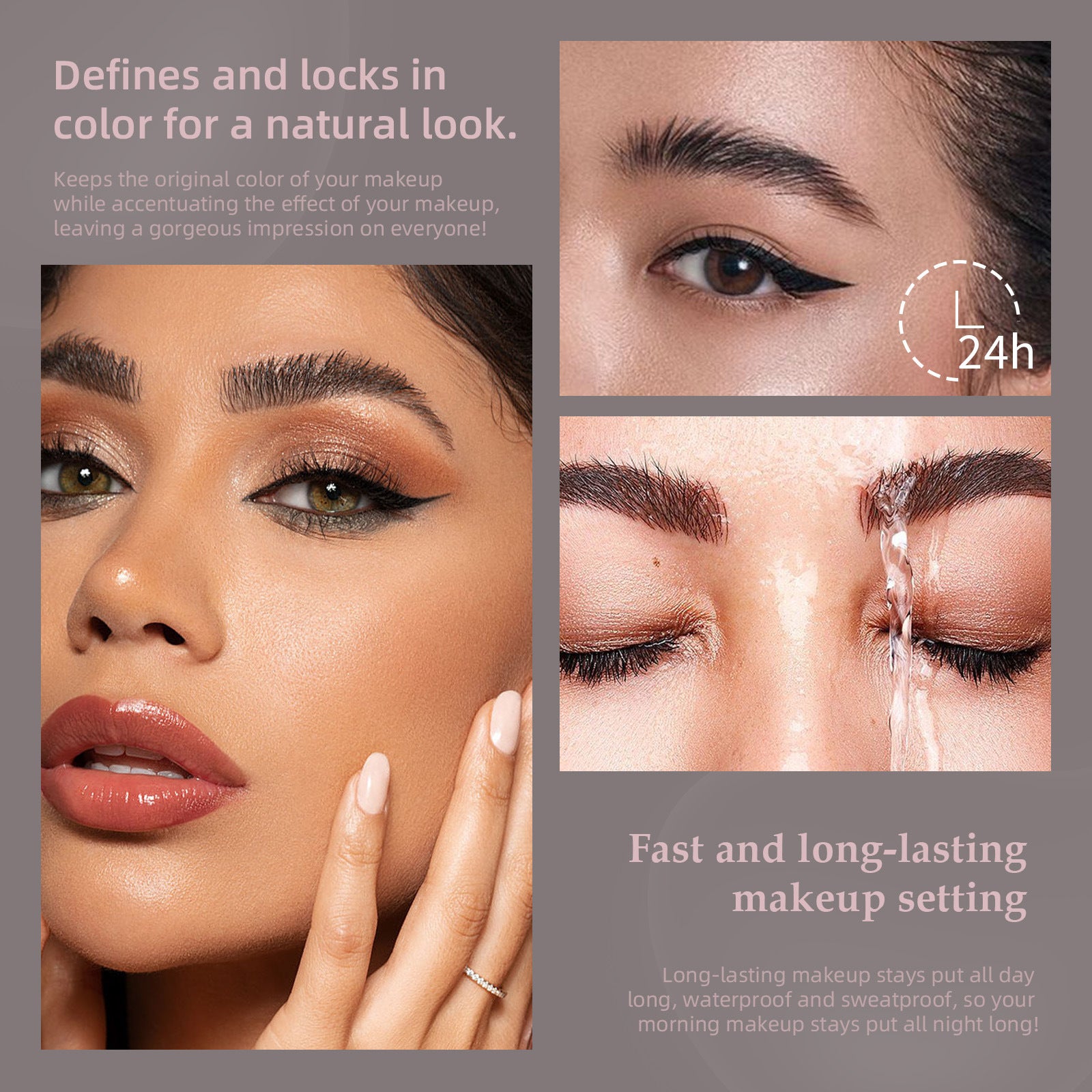 Eyebrow and Eye Makeup Raincoat Eyebrow Eyelash Eyeliner Long-lasting Setting Waterproof Fixing Liquid Transparent Eyebrow Eyelash Raincoat