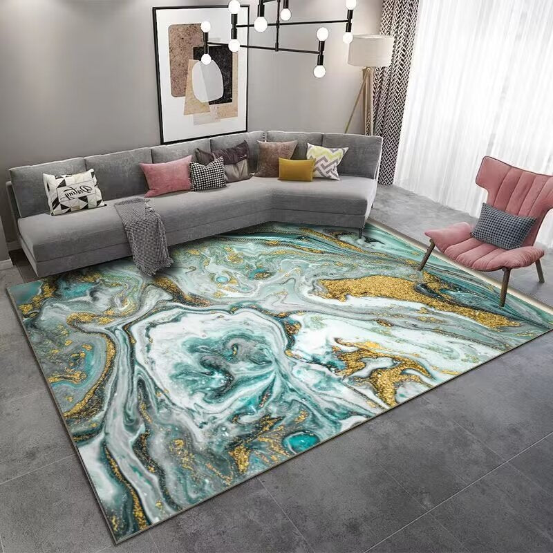 Crystal Velvet Carpet Light Luxury Home Bedroom Non-Slip Wear-Resistant Bedside Blanket Living Room Dirty-Resistant Easy to Care Sofa Coffee Table Blanket