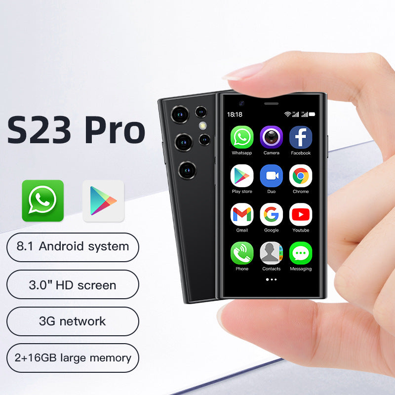 Hot Sale S23Pro Mini Smartphone2+16Dual SIM Dual Standby Android mini Mobile Phone