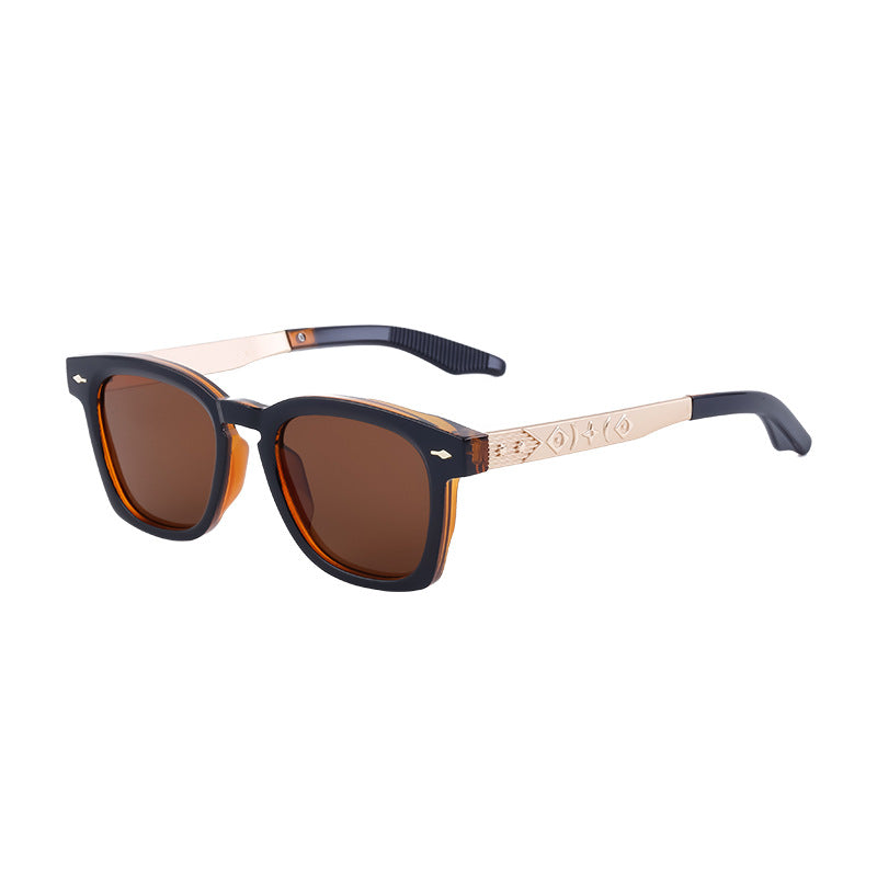 Square Frame Retro Sunglasses for Men, Sun Protection, Driving Special, High-End Outdoor Glasses Wholesale shades