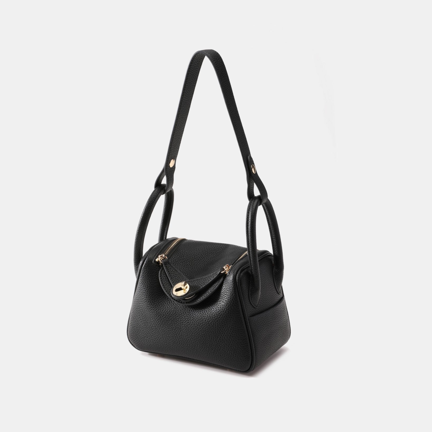 High-End Bag Doctor Bag Lindy Bag Lychee Pattern Women's Handbag Single Shoulder Crossbody Bag Pillow Bag Women's Bag