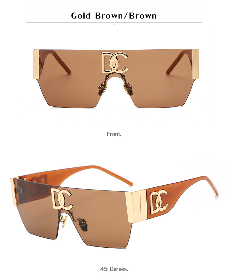 New Outdoor Cycling Sunglasses for Women, High-End Integrated Windproof Frameless Sports Sunglasses