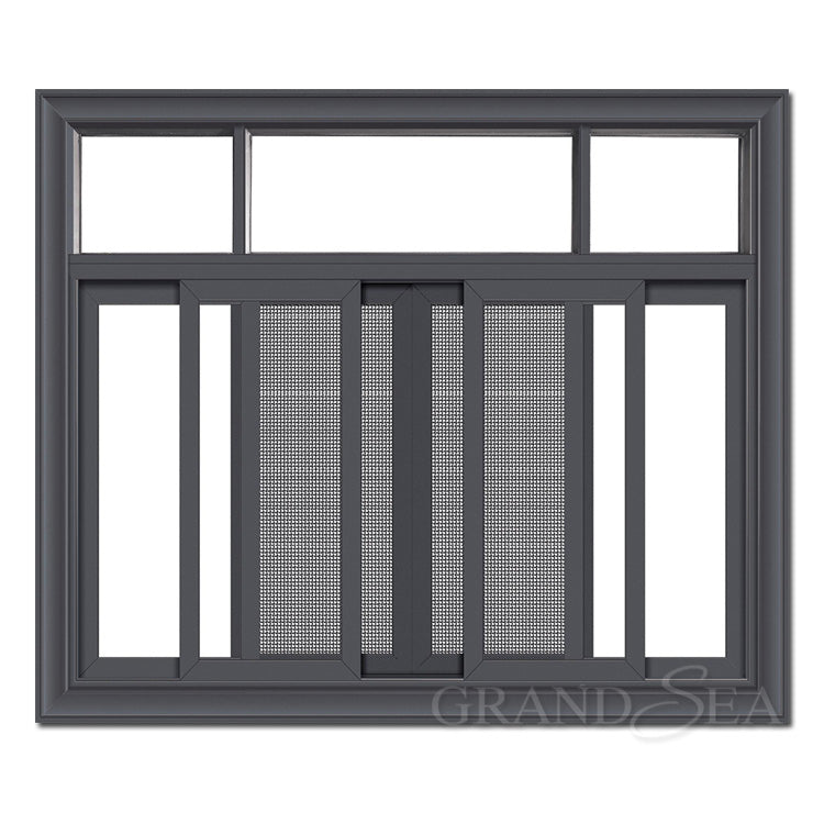 Double Tempered Reflective Glass Aluminium Sliding Windows Economic Price in Africa