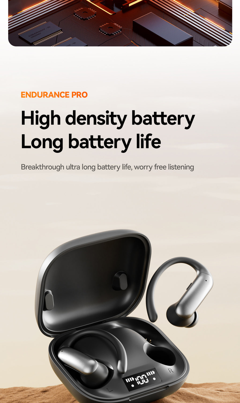 New M144Long Battery Life Ear-Hook and In-Ear Headphones Private Model High Appearance Wireless Bluetooth Headphones Wholesale