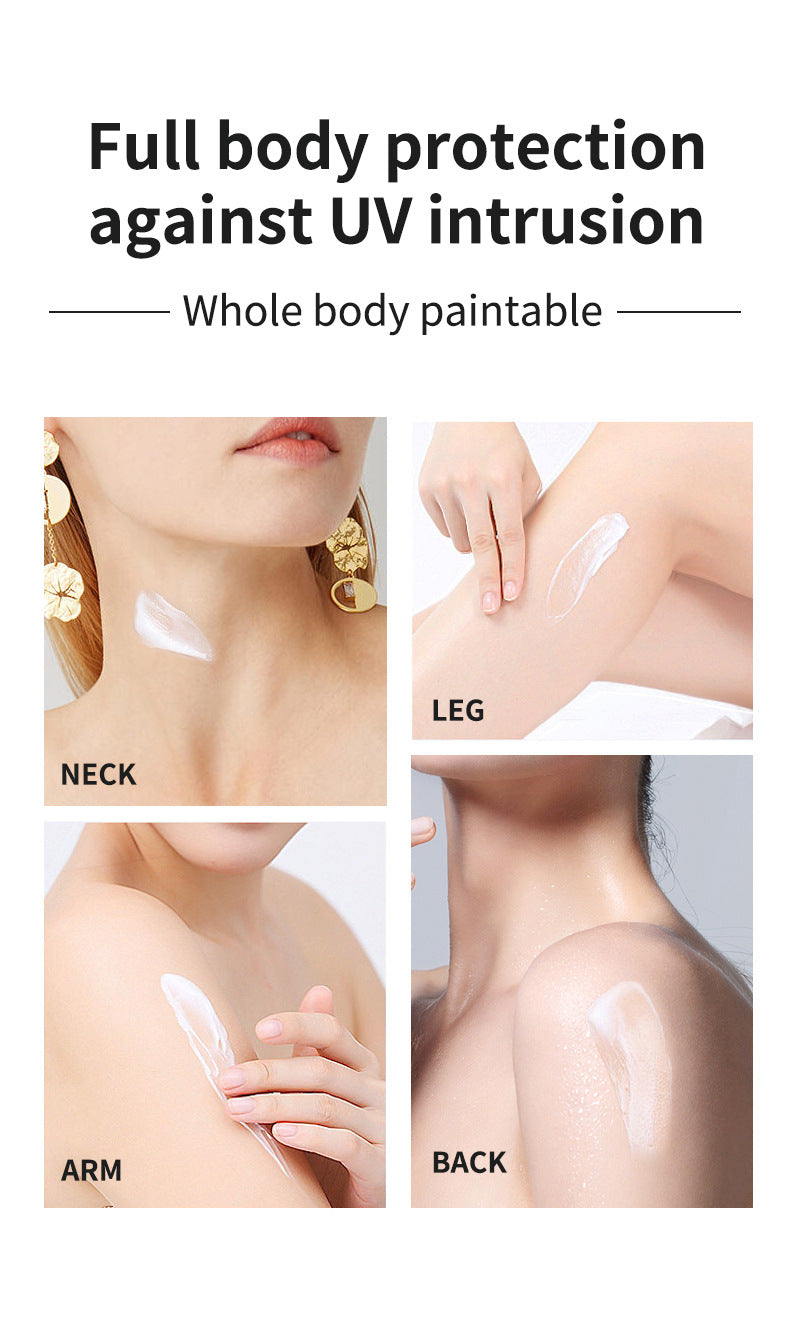 Whitening Sunscreen Cream Hot Sale on Thai E-commerce SPF50+No Makeup Moisturizing Cream60g Daily Beauty Makeup