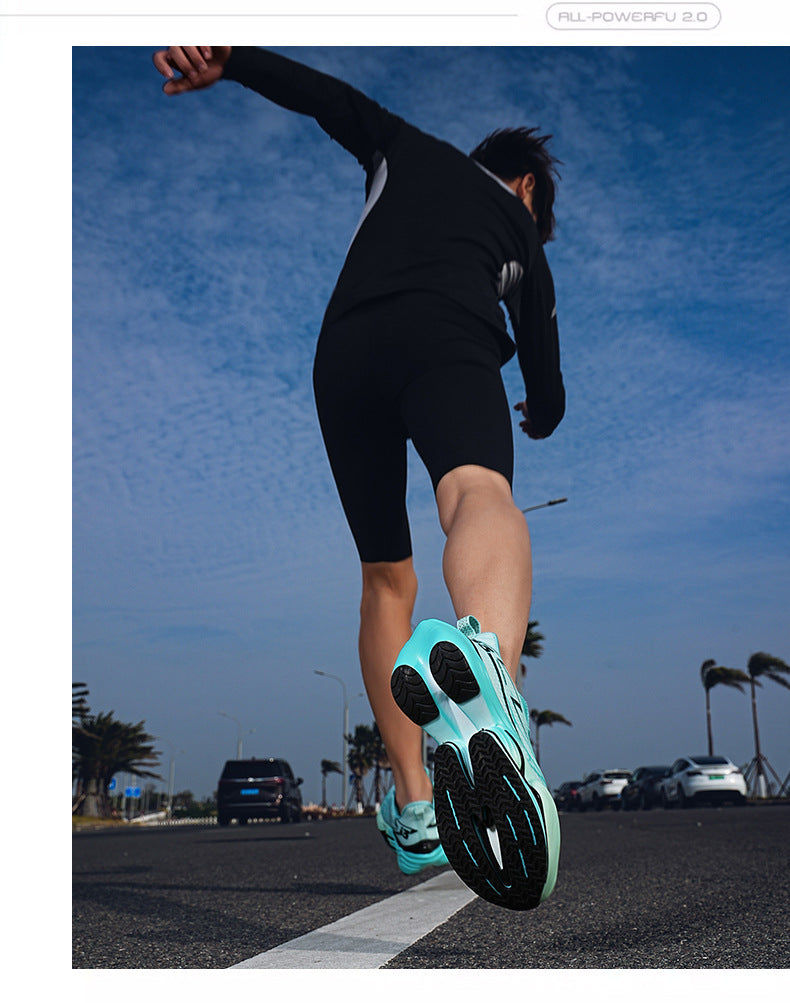 Foreign Trade Professional Marathon Training Sports Shoes Men's Trendy Shoes Couple's Casual Versatile Comfortable Cushioned Running Shoes