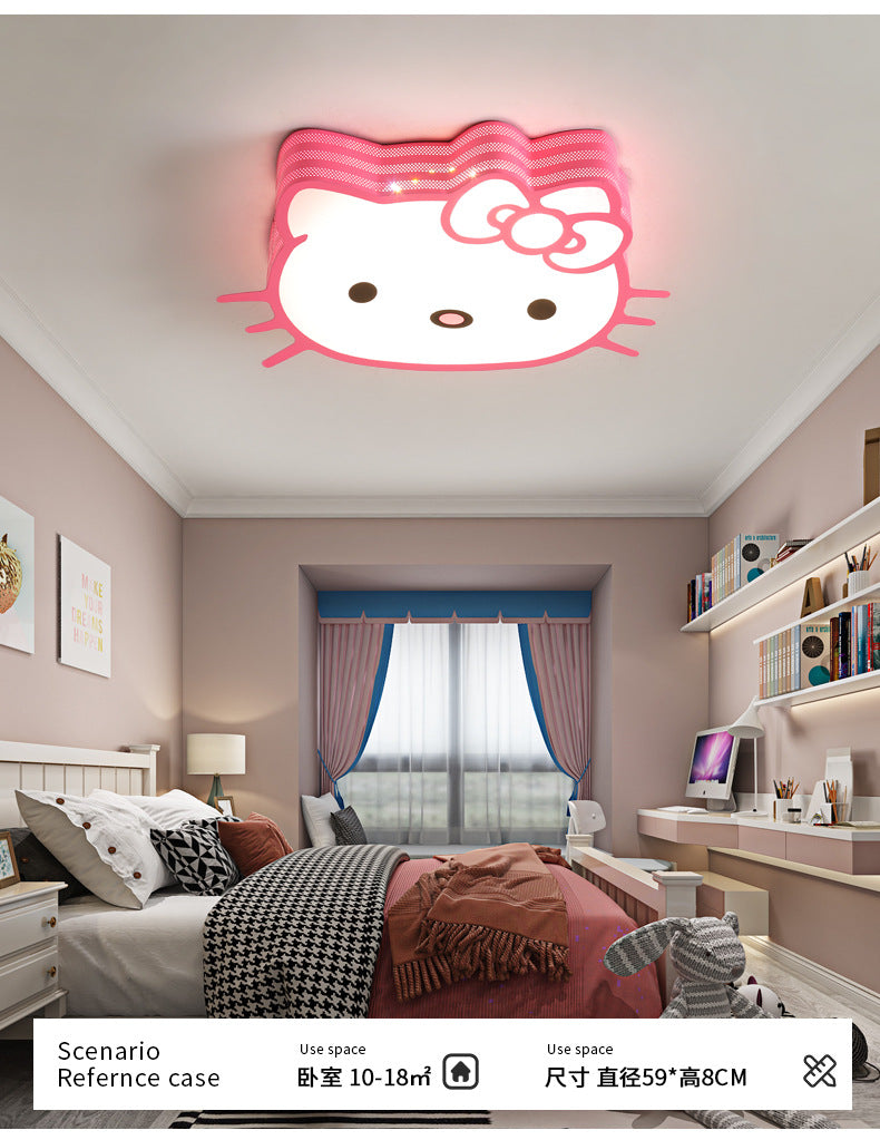 Children's Room Bedroom Lamp Boys Girls Pink Creative Cartoon Ceiling Lamp Cozy Romantic Room Lamp Master Bedroom Lamp