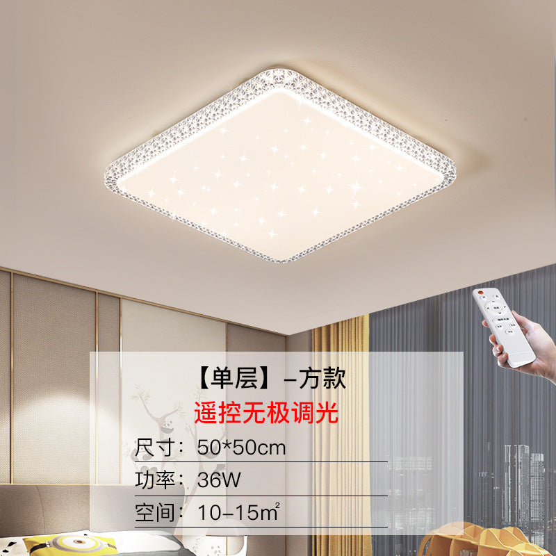 Imitation Crystal New Living Room Lamp LED Ceiling Lamp Master Bedroom Light Fixture Modern Simple Elegant Luxury Hall Main Light