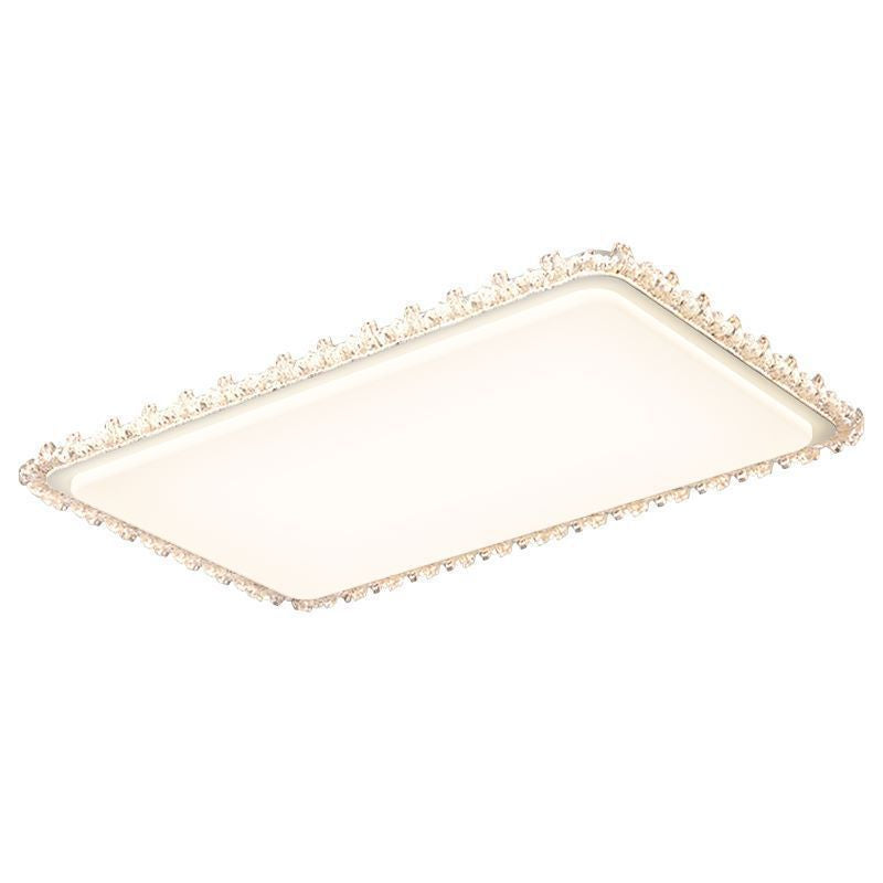 Light Luxury Living Room Ceiling Lamp New Crystal Lamp Cream Style High-end Bedroom Main Lamp Round Shape led Eye Protection Lighting