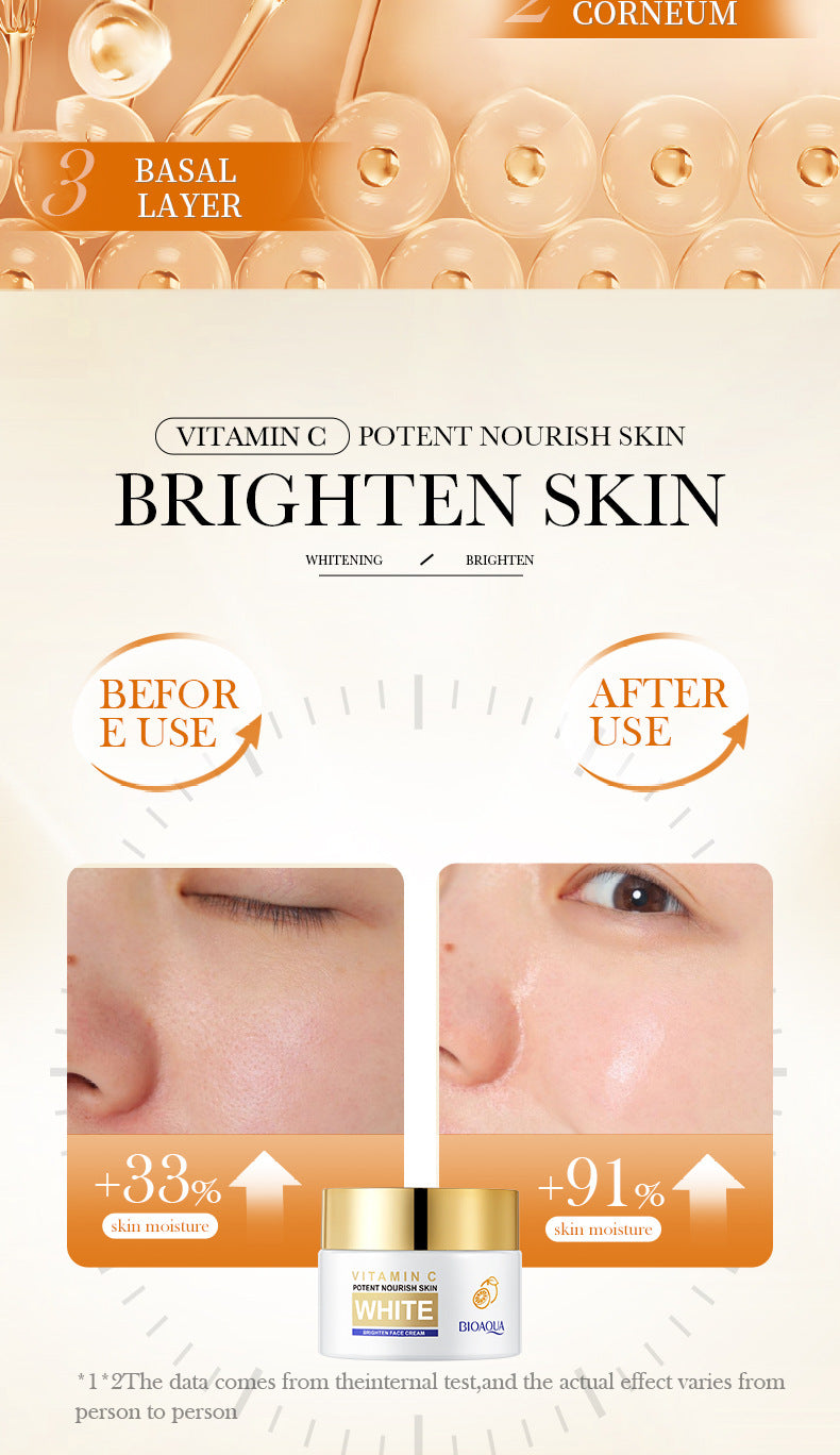 All English Vitamins C Whitening Skin Care Set BIOAOUA Cleansing and Moisturizing Five-Piece Set  Wholesale