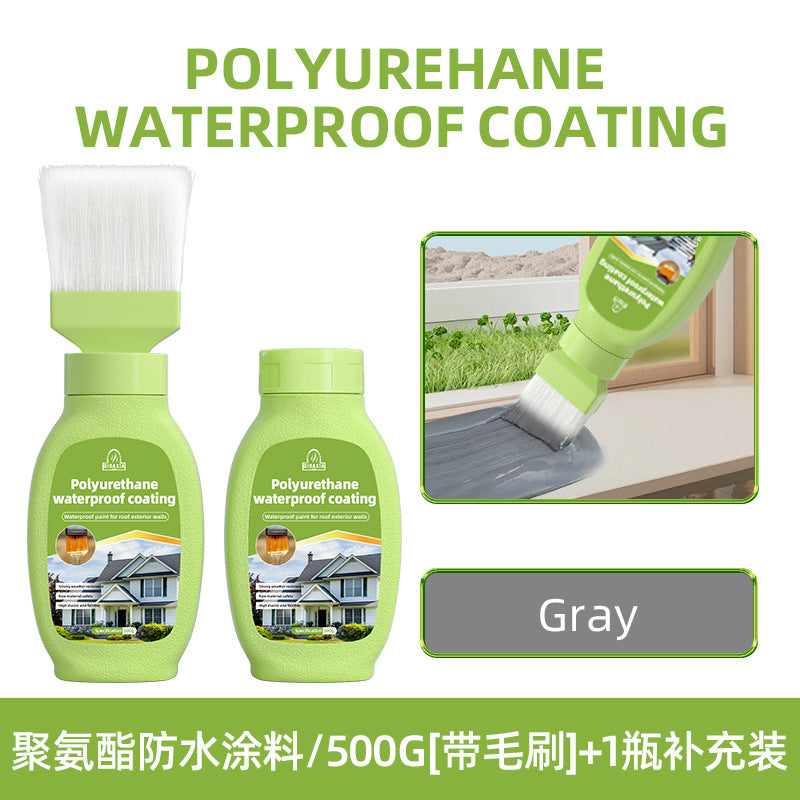 Water-Based Polyurethane Multi-Color Waterproof Leak Repair Roof Waterproof Glue Coating Brush House Leak Coating Sealant