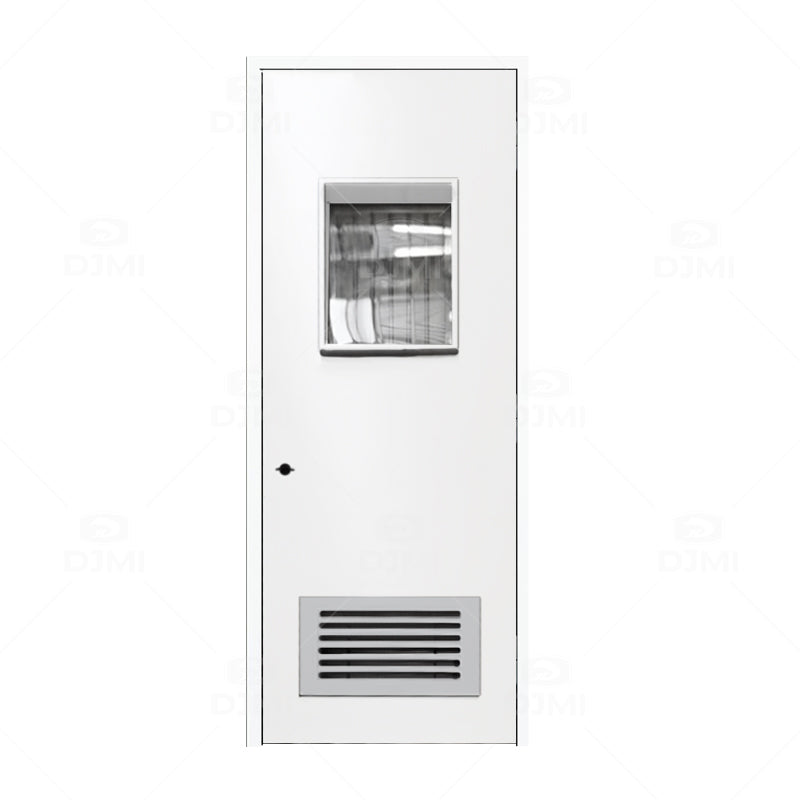Factory Manufacturer Galvanized Steel Door Frame Wooden Shutter Hospital Steel Frame Wood Doors