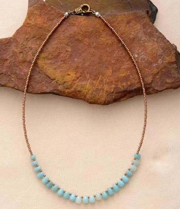 Tiger Eye Elastic Bracelet Adjustable Colorful Beaded Handmade Wrapped Bracelet Volcanic Double Row Woven Bracelet