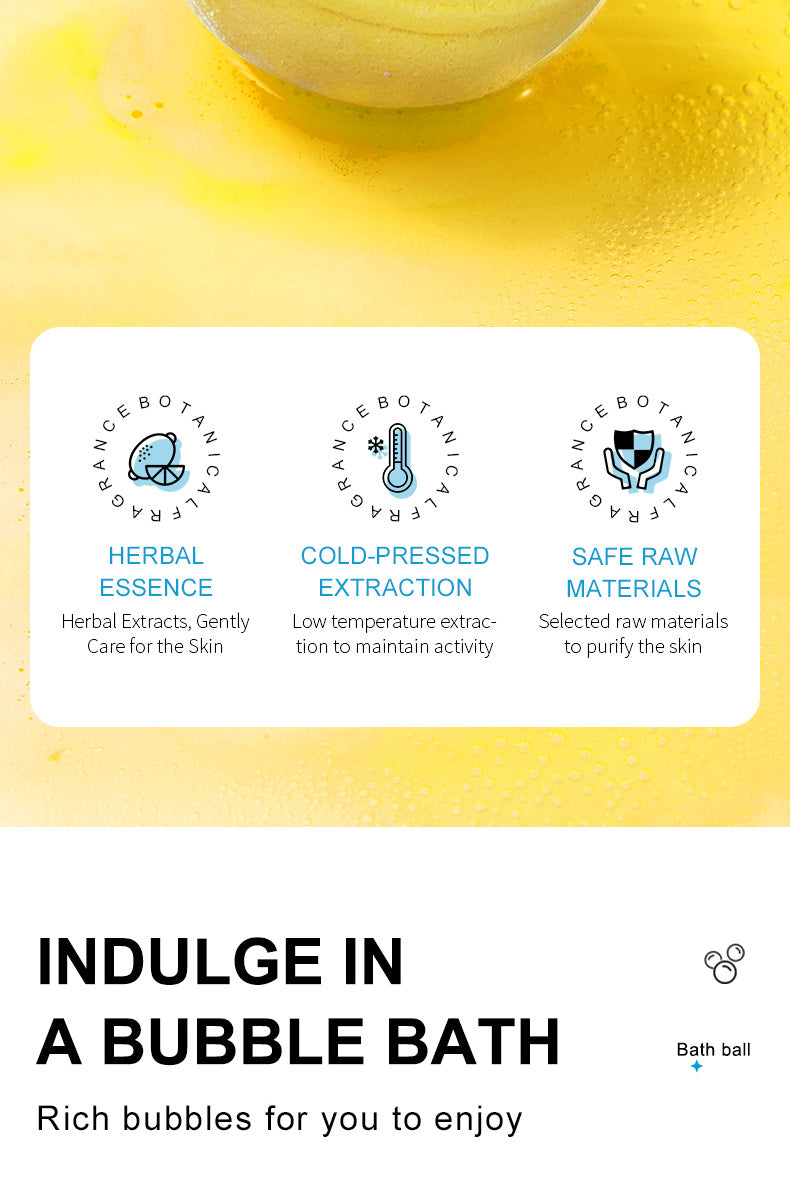 Full English Dried Flower Explosive Bath Salt Ball100gSADOER Clean Fragrance Bath Ball  Wholesale