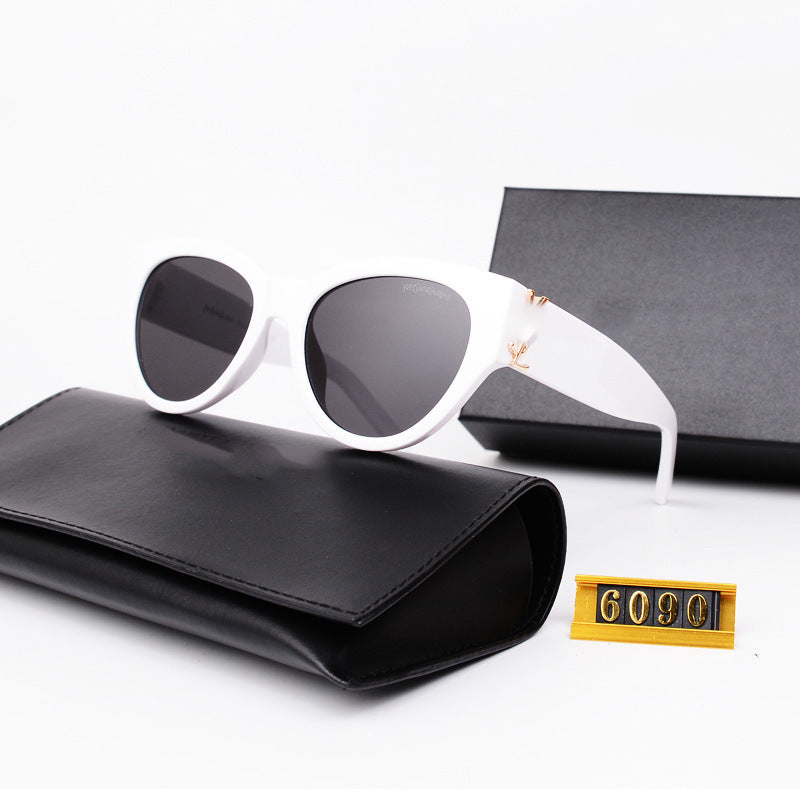 Park Caiying ROSE Same Style Sunglasses Versatile Fashionable Trendy Personality Street Style Sunglasses Wholesale6090