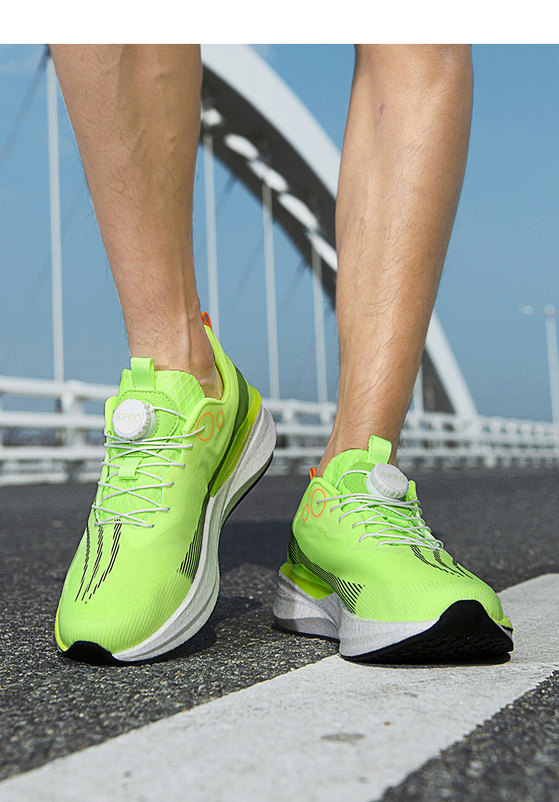 Red Rabbit8PRO Full-length Carbon Plate Men's and Women's Youth Racing Breathable Mesh Running Shoes Rotating Buckle Shock-absorbing Sports Shoes