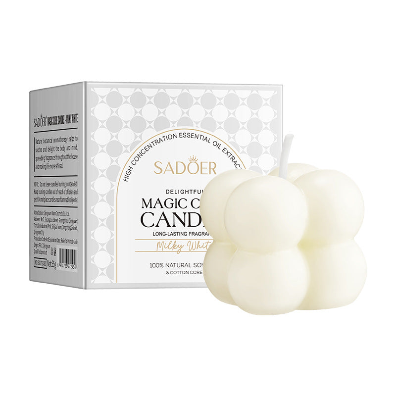 Magic Cube Scented Candle SADOER Celebration Birthday Party Multicolor Birthday Candles Cross-Border Wholesale