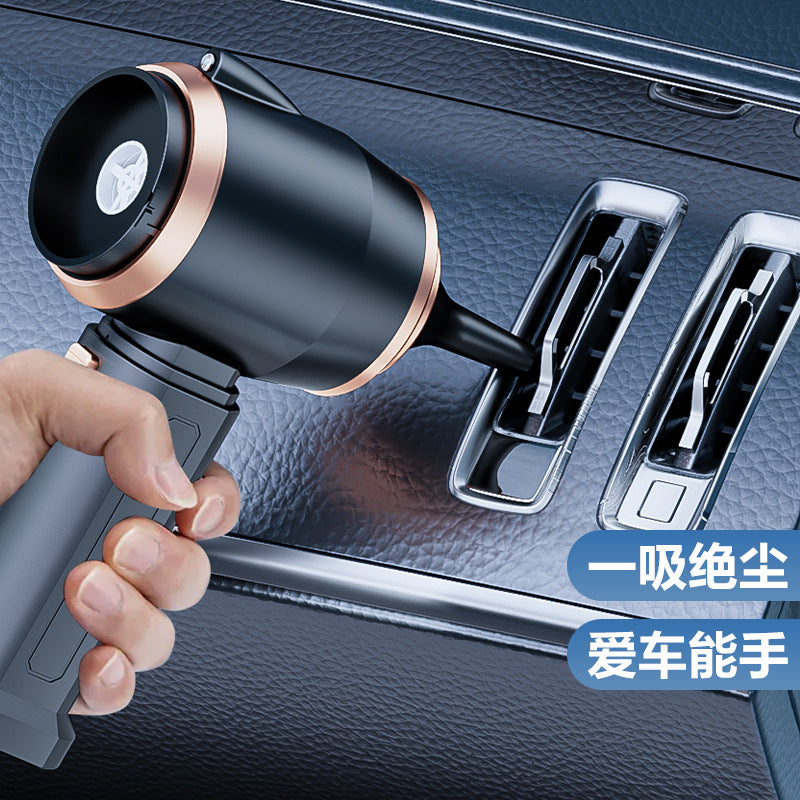 Car Wireless Charging Vacuum Cleaner High Power Dust Blower Handheld Small Car Household Strong Suction Vacuum Cleaner