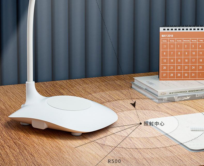 Creative desk lamp for students, eye protection, dormitory study led Reading lamp rechargeable and plug-in dual-use night light wholesale factory