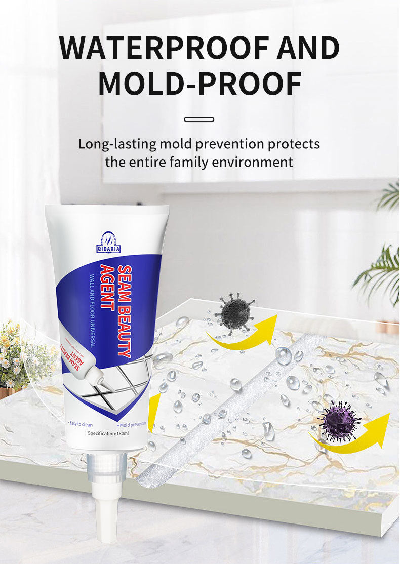 Tile Grout Water-Based Tile Floor Tile Grout Waterproof Mildew-Proof Sink Toilet Hand-Squeeze Grout