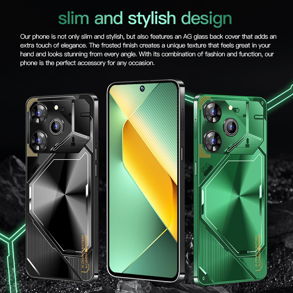 New Global Exclusive Povo6Pro Android16+1T Super Large Screen Smartphone Factory Direct Price