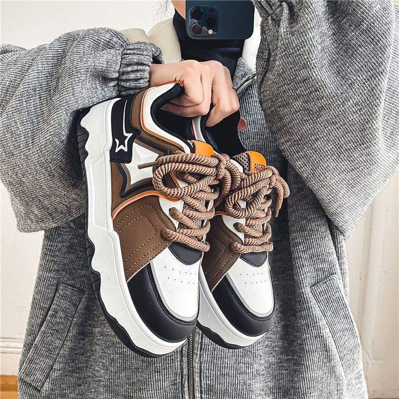 Men's Trendy Shoes2025New American Retro Niche Casual Sneakers ins Internet Celebrity Versatile White Sneakers