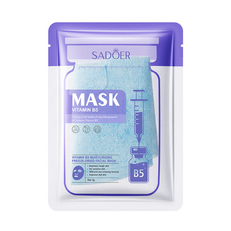Vitamin B5Moisturizing Freeze-Dried Face Mask SADOER Moisturizing and hydrating face masks cross-border wholesale