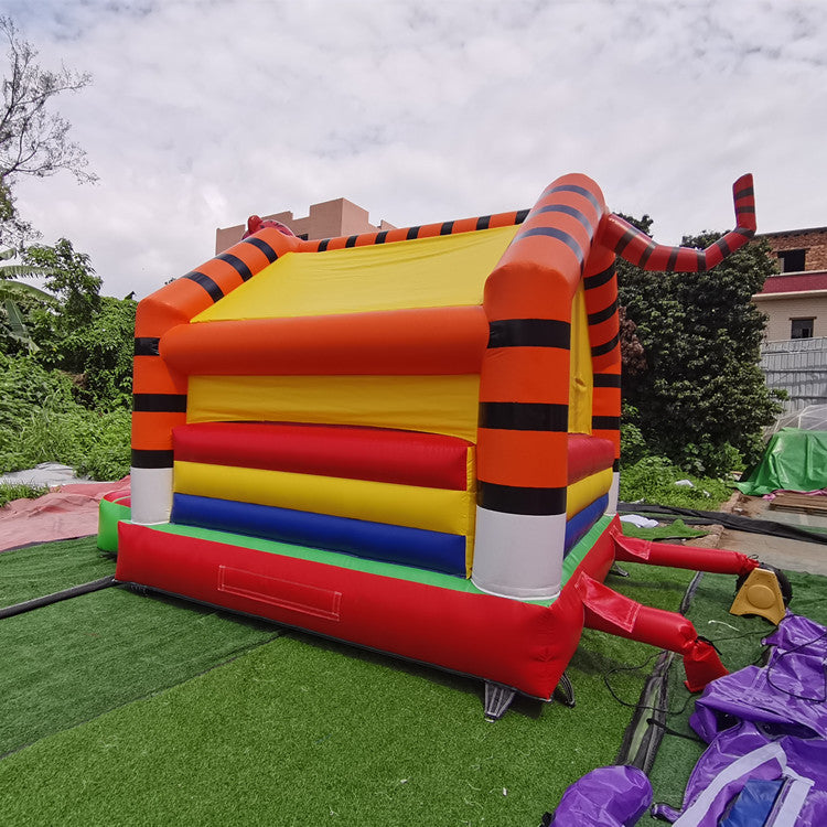 Indoor and Outdoor Small Inflatable Trampoline Jumping Bed Children's Play Castle Sports Slide Naughty Castle Toy Manufacturer