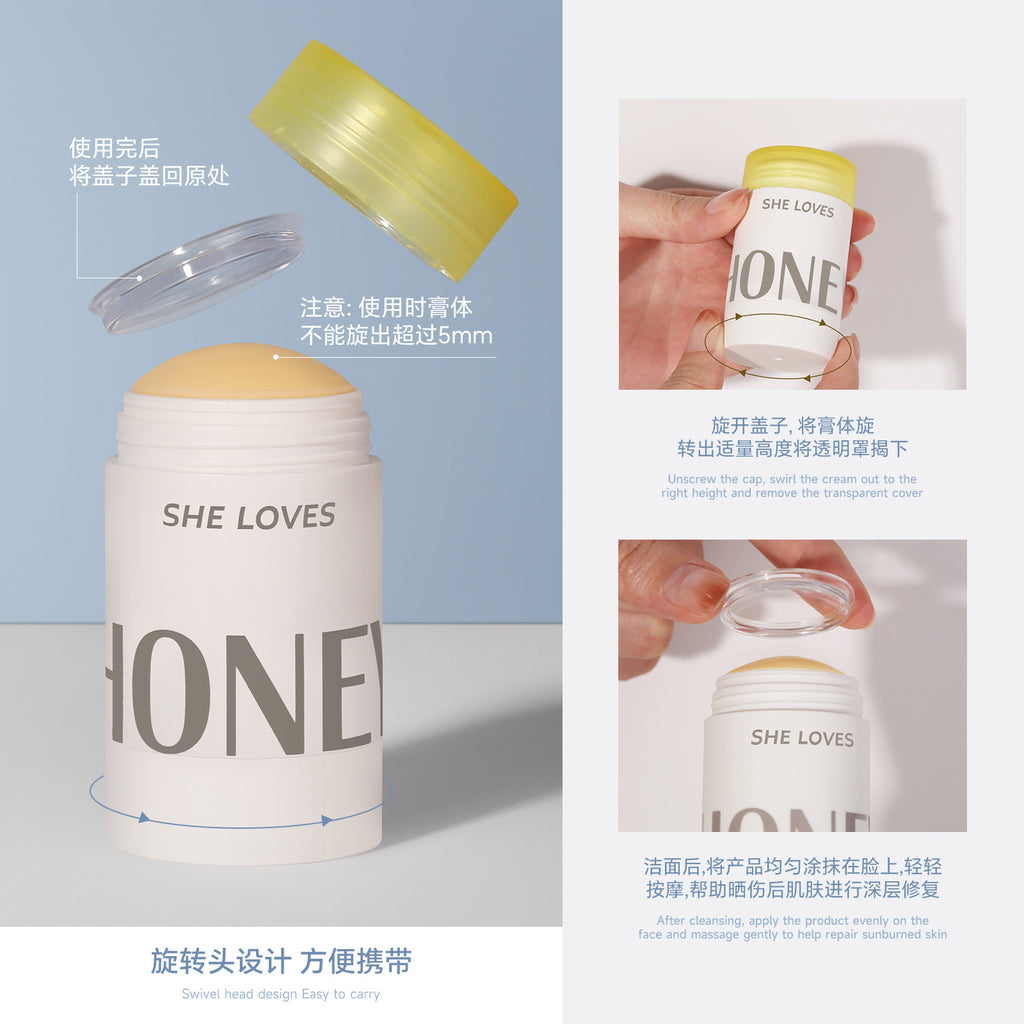 Exclusive Supply sheloves Honey Soothing Essence Stick After-sun soothing redness hydrating moisturizing face cream