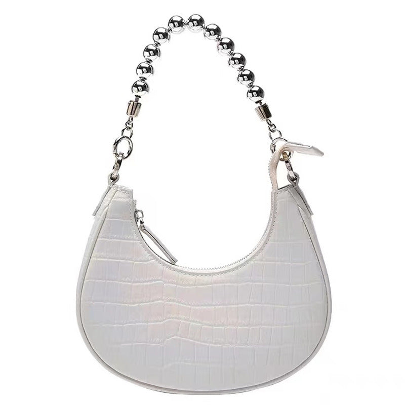 Spring ins Niche New Style Underarm Bag Versatile New Single Shoulder Crossbody Bag for Women Light Luxury Stone Pattern Women's Bag