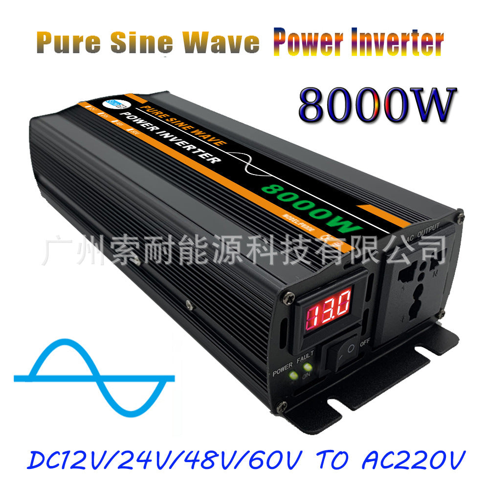 Car-mounted Pure Sine Wave Inverter800W Outdoor Converter Adapter12V24V48V60V Turn110V220V