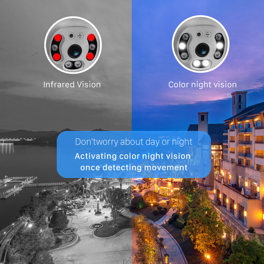 A6Outdoor Wireless Surveillance Camera WiFi Network PTZ Surveillance Camera High Definition Outdoor Waterproof Dome Camera