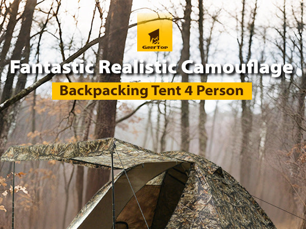 Jituo Camping Tent Canopy3-4Double-layer Winter and Summer Dual-use Tent Portable Four-season Tent Outdoor Rainproof