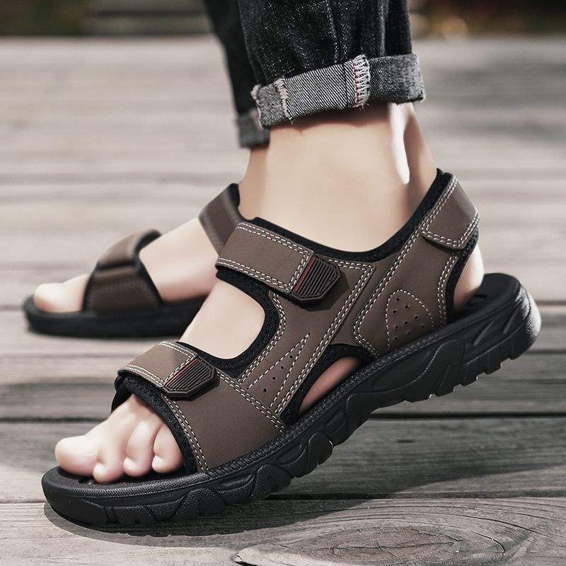 Men's Sandals2025Summer Outerwear ins Trendy Men's Dad Shoes Men's Driving Vietnamese Beach Sandals