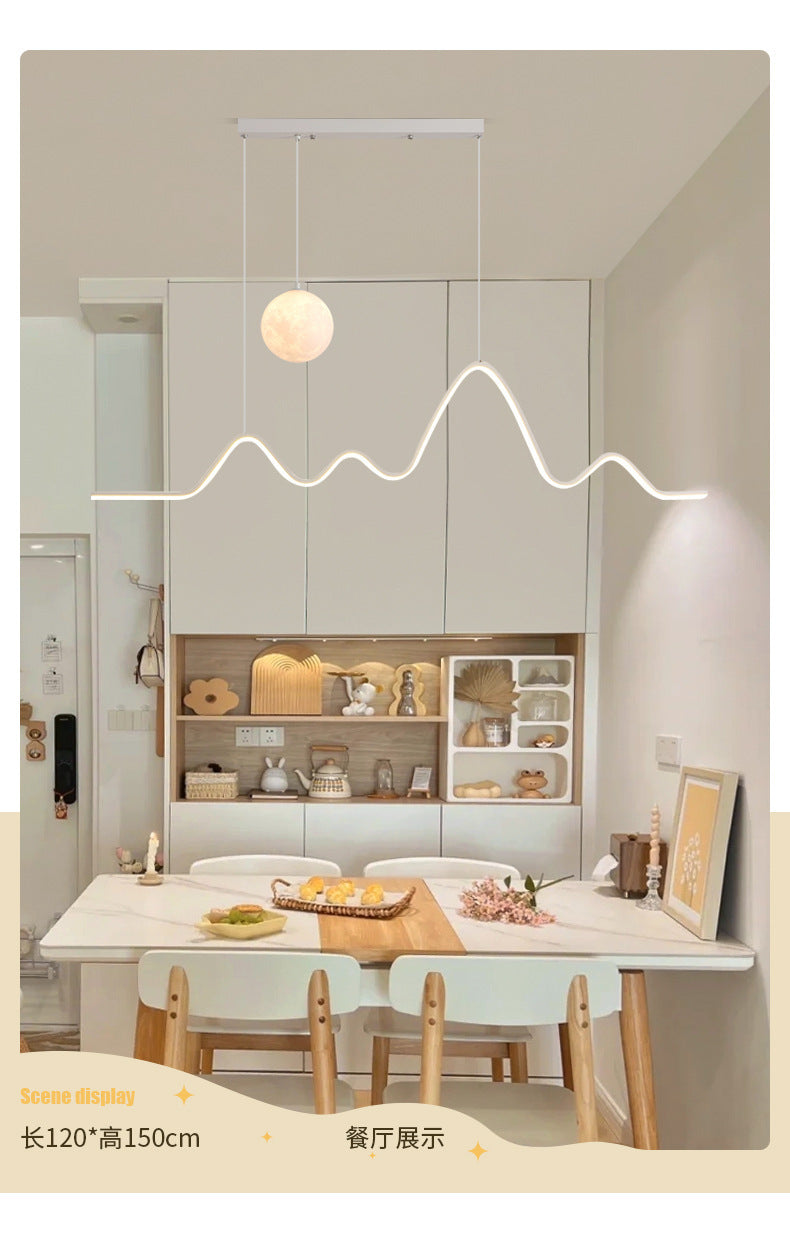 Full Spectrum Living Room Lamp Simple Modern Zhongshan Lighting Elegant Cream Style High-End Cloud Ceiling Lamp Set