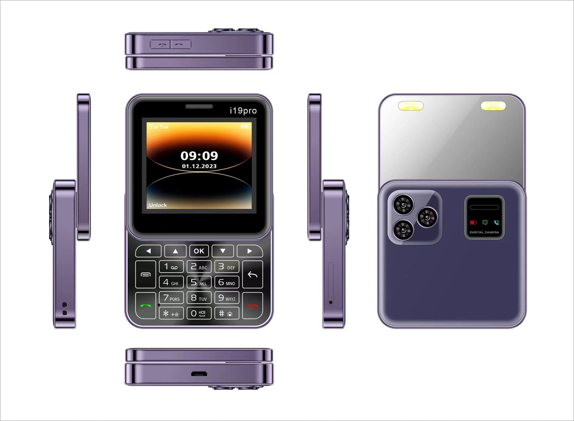 New i19pro Rotating Phone i15pro  i17pro F15mini Children's Student Card