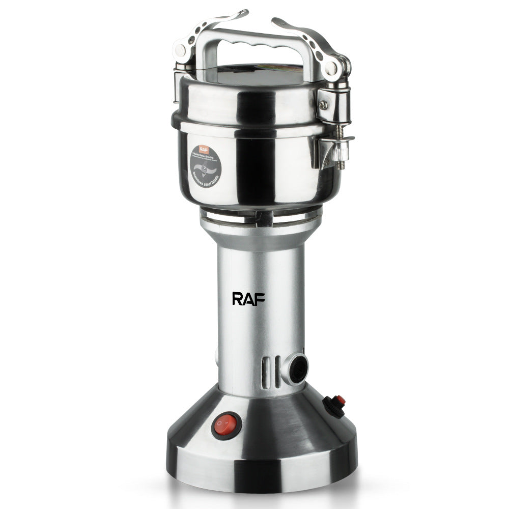 RAF European Standard Household and Commercial Electric Grinder for Dry Grinding Grains, Herbs, and Coffee